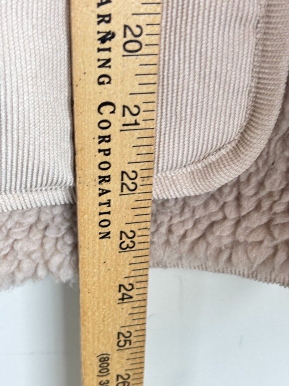 Alex Mill Sherpa Work Jacket S Corduroy Trim Beige Fleece Chore Coat Fisherman - Picture 9 of 11